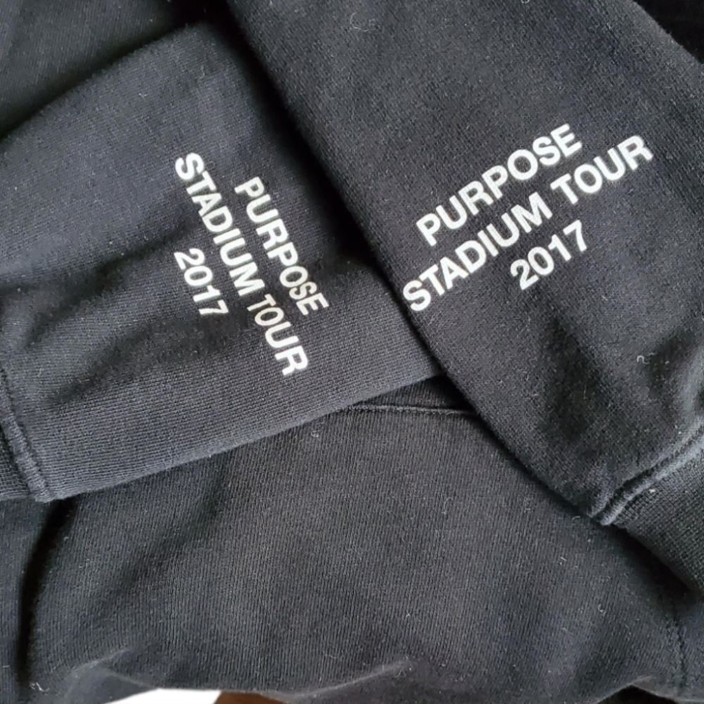 BIEBER TEAM stadium tour 2017 sweatshirt hoodie S - Picture 5 of 7